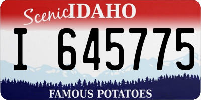 ID license plate I645775