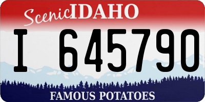 ID license plate I645790
