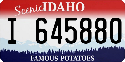 ID license plate I645880