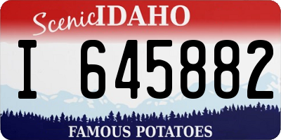 ID license plate I645882