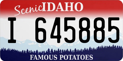 ID license plate I645885