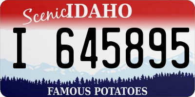 ID license plate I645895