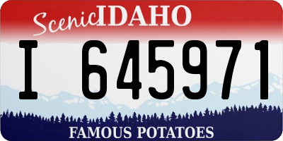 ID license plate I645971