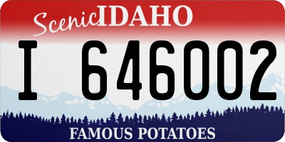 ID license plate I646002