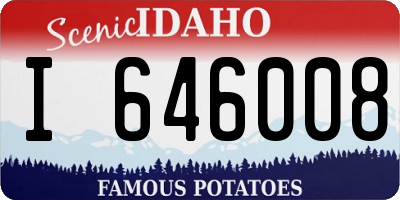 ID license plate I646008