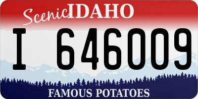 ID license plate I646009