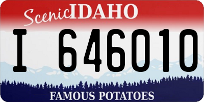 ID license plate I646010