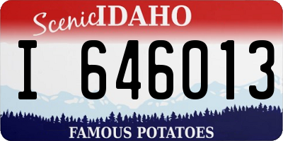 ID license plate I646013