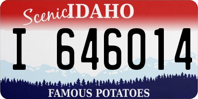 ID license plate I646014