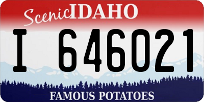 ID license plate I646021