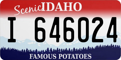 ID license plate I646024