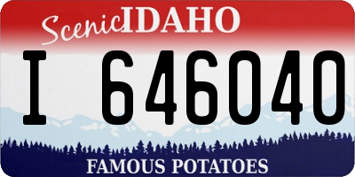 ID license plate I646040