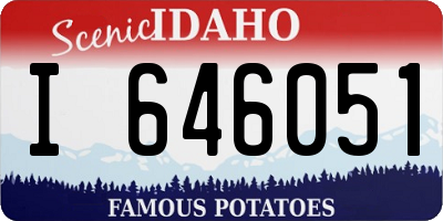 ID license plate I646051