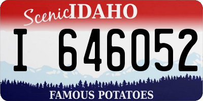 ID license plate I646052