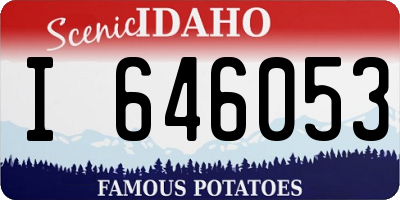 ID license plate I646053