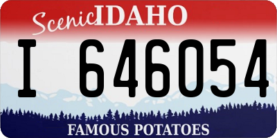 ID license plate I646054