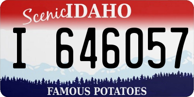 ID license plate I646057