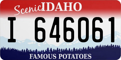 ID license plate I646061