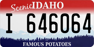 ID license plate I646064
