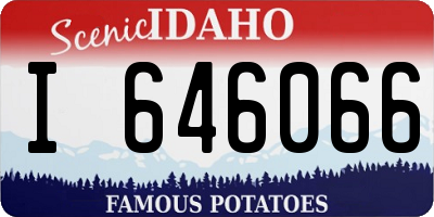 ID license plate I646066