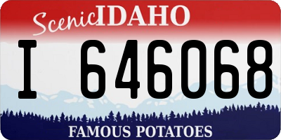 ID license plate I646068