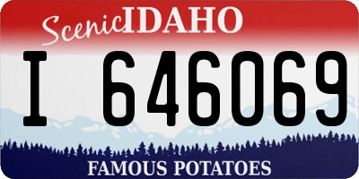 ID license plate I646069