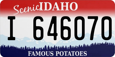 ID license plate I646070