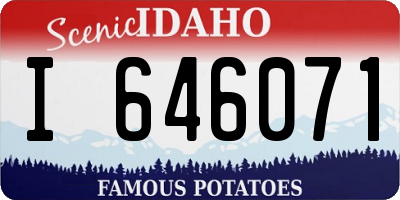ID license plate I646071
