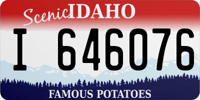 ID license plate I646076