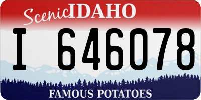 ID license plate I646078