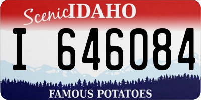 ID license plate I646084