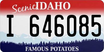 ID license plate I646085