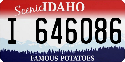 ID license plate I646086