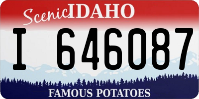 ID license plate I646087