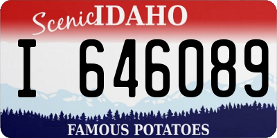ID license plate I646089