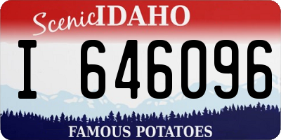 ID license plate I646096