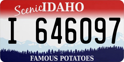 ID license plate I646097
