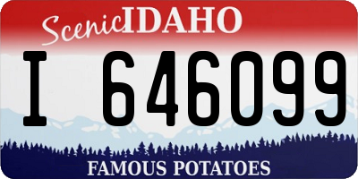 ID license plate I646099
