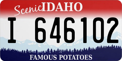 ID license plate I646102