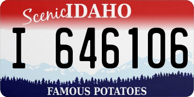 ID license plate I646106