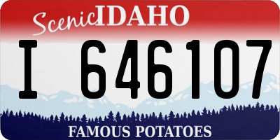 ID license plate I646107