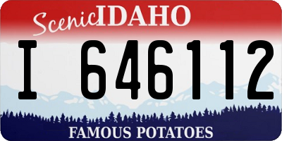 ID license plate I646112