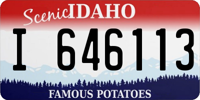 ID license plate I646113