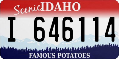 ID license plate I646114