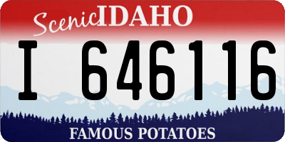 ID license plate I646116