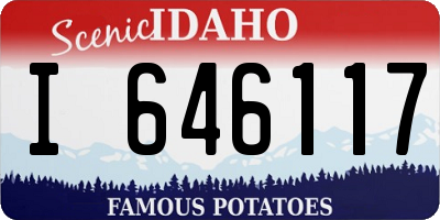 ID license plate I646117