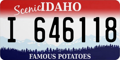 ID license plate I646118