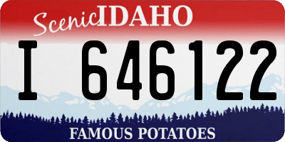 ID license plate I646122