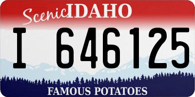 ID license plate I646125