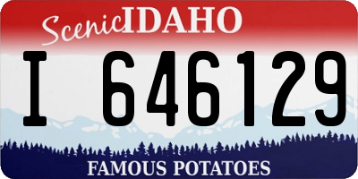ID license plate I646129